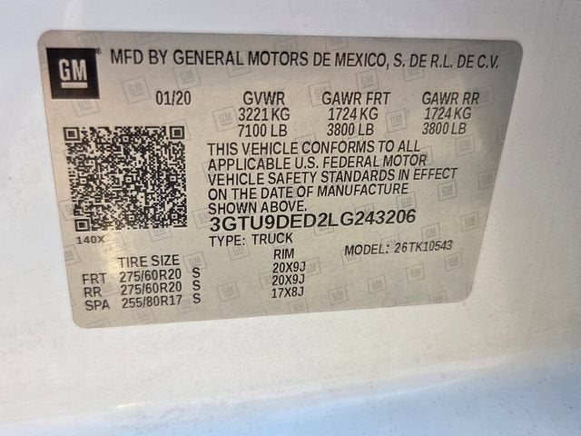 2020 GMC Sierra 1500 SLT