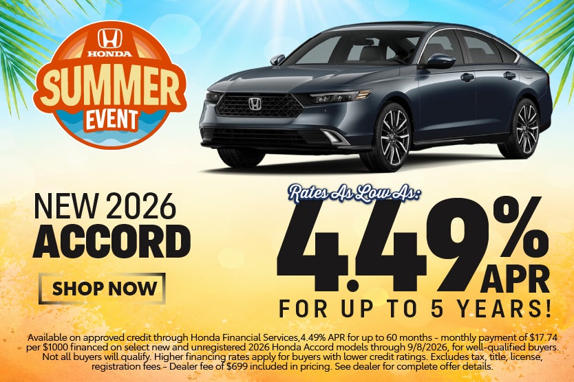 2026 Honda Accord Deals