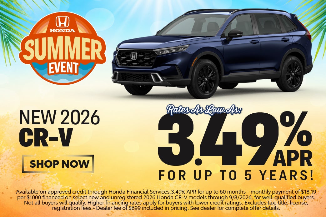 2026 Honda CRV Deals