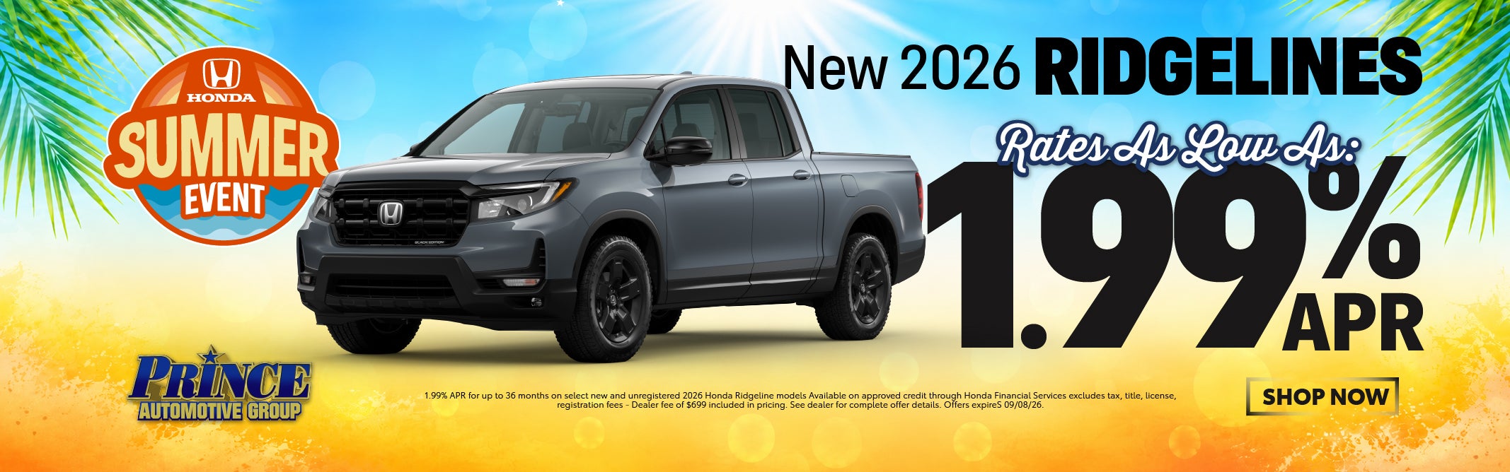 2026 Honda Ridgeline Deals