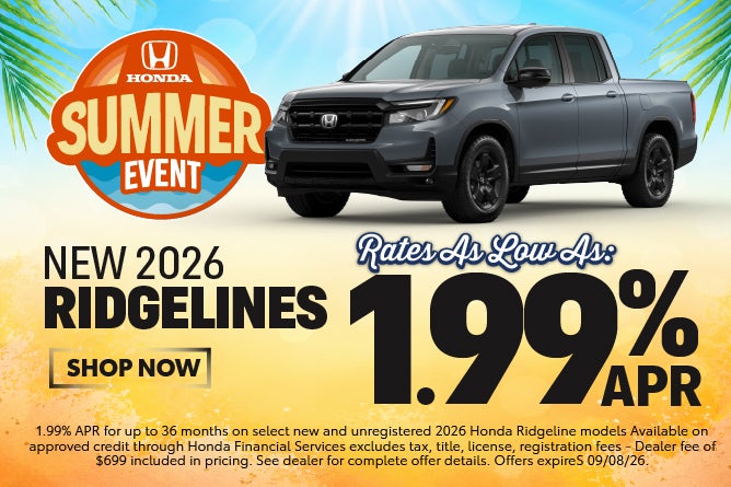 2026 Honda Ridgeline Deals