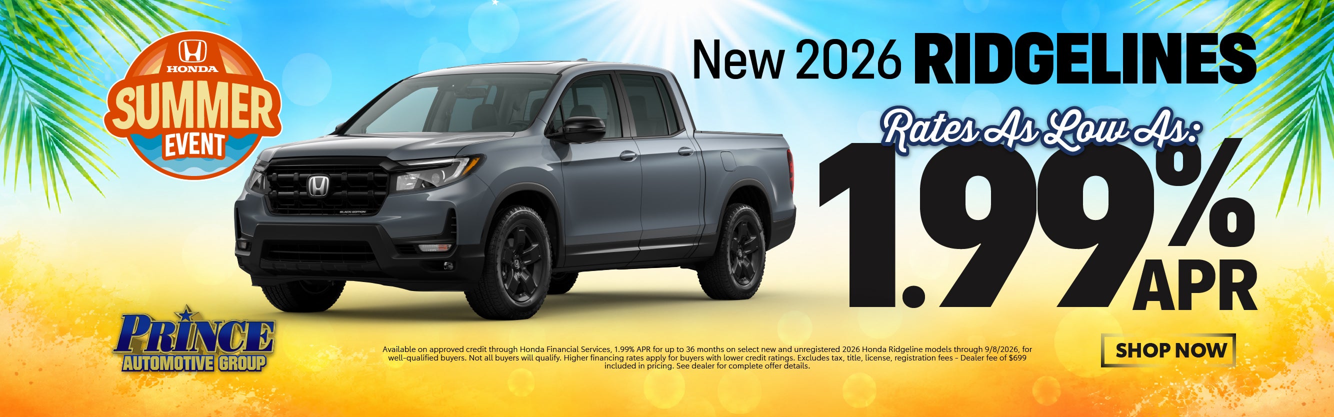 2026 Honda Ridgeline Deals
