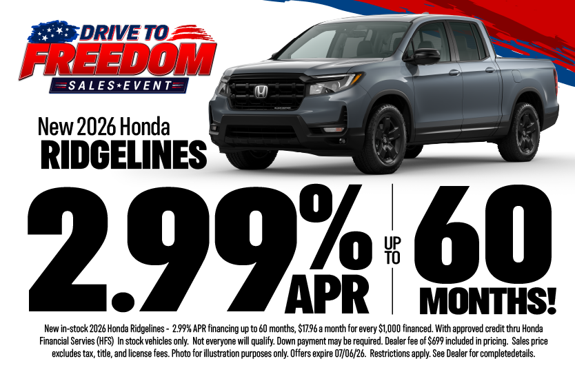 honda ridgeline apr specials